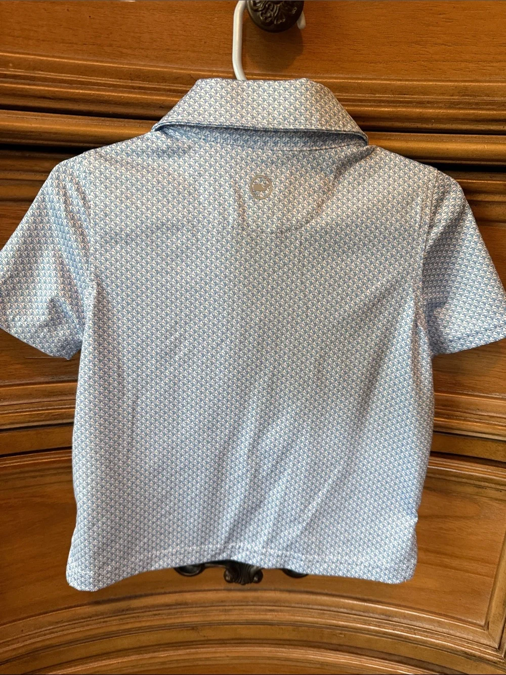 Vineyard Vines Light Blue Micro-Pattern Polo